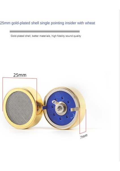 25MM Mikrofon Diyafram Kartuşu Çekirdek Kapsülü Stüdyo Kayıt Kondansatörü Için Büyük Diyafram Kartuşu Çekirdek Kapsülü (Yurt Dışından) modelleri