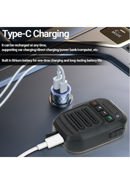 Kablosuz Bluetooth Mikrofon El Hoparlör Mikrofon Type-C Baofeneng Uv-5r 5rh Quansheng Uv-K5 K6 Ham Radyo Aksesuarları (Yurt Dışından)