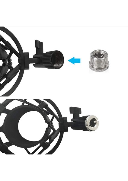 24 Adet 5/8 Inç Erkek Ila 3/8 Inç Dişi Mikrofon Dönüştürücü Dişli Vida Adaptörü Mikrofon Standları Için Knurls ile (Yurt Dışından) modelleri