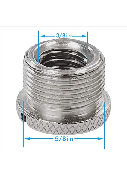 24 Adet 5/8 Inç Erkek Ila 3/8 Inç Dişi Mikrofon Dönüştürücü Dişli Vida Adaptörü Mikrofon Standları Için Knurls ile (Yurt Dışından) indirimleri