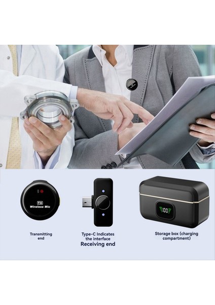 Kablosuz Lavalier Mikrofon Düğme Tipi Dış Mekan Canlı Yayın Ekipmanları Gürültü Azaltma Kablosuz Mikrofon (Yurt Dışından) fırsatları