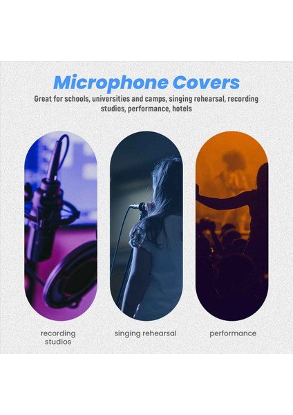 200 Adet Siyah Tek Kullanımlık Mikrofon Kapaklar Karaoke Anti-Splash Mikrofon Kapağı Toz Geçirmez Aksesuarlar (Yurt Dışından) fırsatları