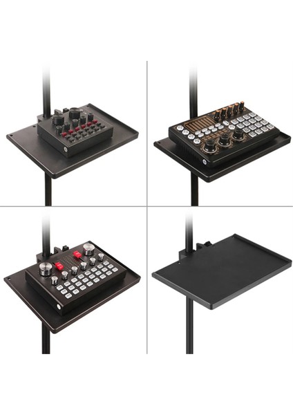 Ses Kartı Tepsisi Ayarlanabilir Evrensel Projektör Braket Stand Tutucu Telefon Kamera Dizüstü Bilgisayar Mikrofon Stand Aksesuarları M (Yurt Dışından) modelleri