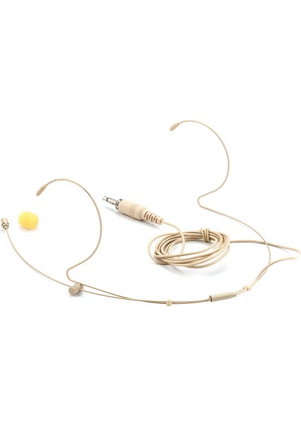 Ayarlanabilir Bej Çift Earhook Kondansatör Kulaklık Mikrofonu Headworn Kilitlenebilir Mikrofon 3 5 mm Kablosuz Için Fiş (Yurt Dışından)