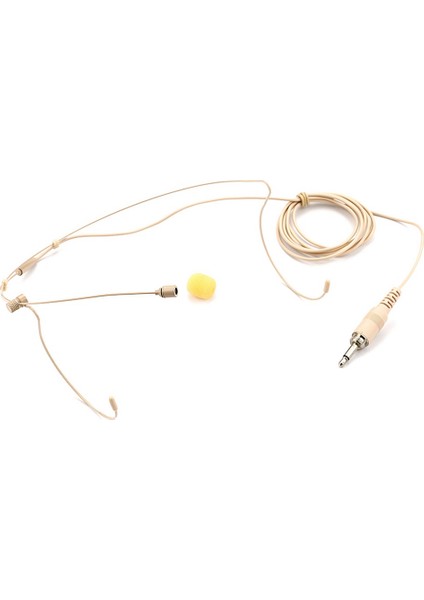 Ayarlanabilir Bej Çift Earhook Kondansatör Kulaklık Mikrofonu Headworn Kilitlenebilir Mikrofon 3 5 mm Kablosuz Için Fiş (Yurt Dışından) modelleri