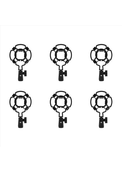 6x Universal Profesyonel Kondenser Mikrofon Mikrofon Şok Montaj Tutucu Studio Kayıt Braketi (Yurt Dışından)