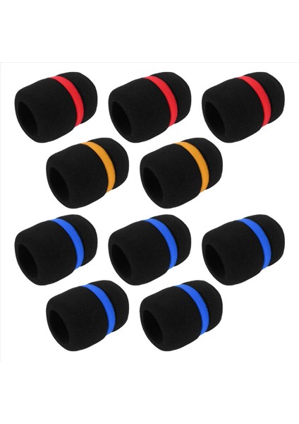 10 Pcs Elde Taşınan Mikrofon Ön Cam Köpük Mikrofon Kapağı Karaoke Siyah (Yurt Dışından) modelleri