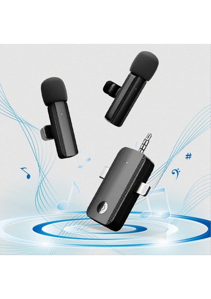 3&#39 Ü 1 Arada Cep Telefonu Canlı Yayın Mikrofonu Kablosuz Klip Mikrofon Kayıt Için Uygun ve Kısa Video Bir Ila Iki (Yurt Dışından) indirimleri