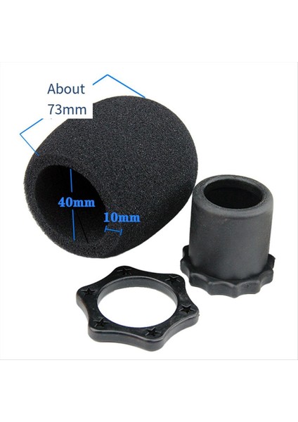 Mikrofon Örtüsü Sünger Kapağı Sonbahar Önleyici Roll Anti-Rull Kayma Önleyici Yüzük Açılır Kapak Mikrofon Koruyucu Kapak (Yurt Dışından) modelleri