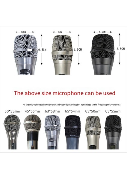 Mikrofon Örtüsü Sünger Kapağı Sonbahar Önleyici Roll Anti-Rull Kayma Önleyici Yüzük Açılır Kapak Mikrofon Koruyucu Kapak (Yurt Dışından) indirimleri