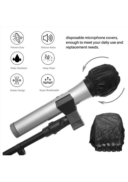 300PCS Tek Kullanımlık Mikrofon Kapak Mikrofonu Mikrofon Mikrofon Karaoke Mikrofon Için Mikrofon Ön Cam Koruyucu (Yurt Dışından) fırsatları