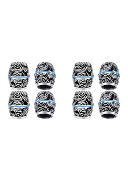 8pcs Mikrofon Ön Cam Başları Mikrofon Bilyalı Kafes Izgara Vokal Vokal Mikrofon Yedek Izgara Shure BETA87A Için (Yurt Dışından)