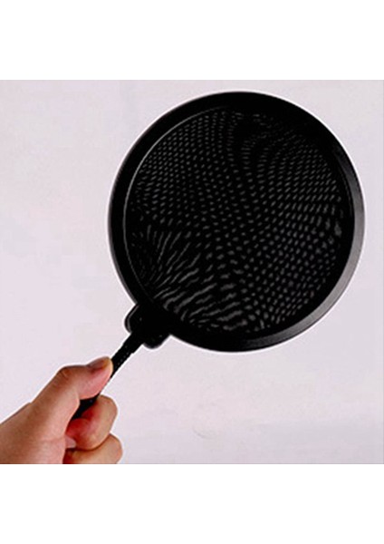 Mikrofon Filtresi Studio Mic Kapağı Kayıt Anti Sprey Kapak Kalkanı Esnek Gooseeck ve Kelepçe (Yurt Dışından) fırsatları