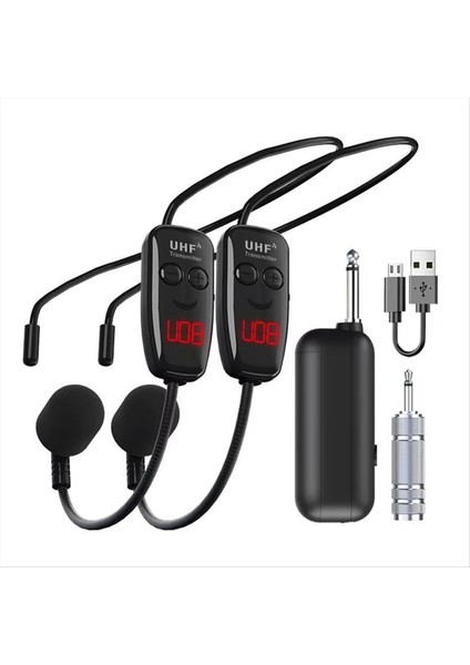 Konferans Öğretiminde Ses Yükseltmesi Için Şarj Edilebilir Uhf Mikrofon Kulaklık Kafası Kablosuz Mikrofon (Yurt Dışından)