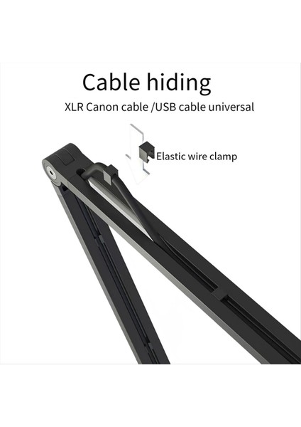 Evrensel Ayarlanabilir Bom Kolu Oyun Stüdyosu Radyo Medyası Için Metal Süspansiyon Makas Mikrofon Standı (Yurt Dışından) modelleri