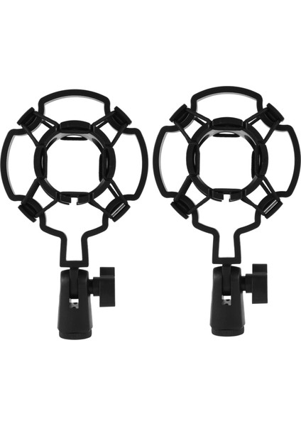 2x Evrensel Profesyonel Kondenser Mikrofon Mikrofon Şok Montaj Tutucu Büyük Diyafram Mikrofon Klipsi Için Kayıt Braketi (Yurt Dışından)