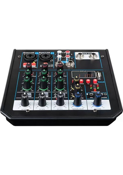 Profesyonel Sesli Mikser Bluetooth Mikser Karıştırma Dj Konsolu Ev Karaoke USB Canlı Sahne Ktv (Yurt Dışından)