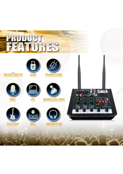Profesyonel Sesli Mikser Bluetooth Mikser Karıştırma Dj Konsolu Ev Karaoke USB Canlı Sahne Ktv (Yurt Dışından) modelleri