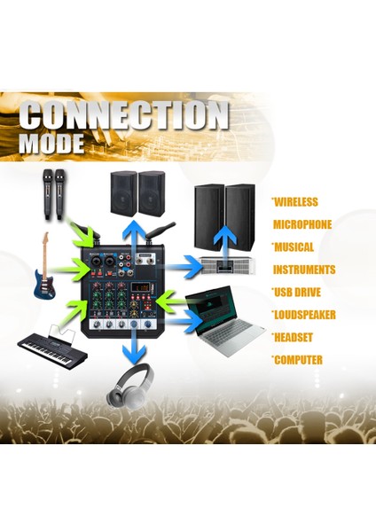 Profesyonel Sesli Mikser Bluetooth Mikser Karıştırma Dj Konsolu Ev Karaoke USB Canlı Sahne Ktv (Yurt Dışından) indirimleri