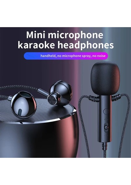 Karaoke Canlı Yayın Çevrimiçi Sınıf Oyun Siyah Yeşil Için Kulaklık Mini Klip Mikrofon ile 3 5mm Kulak Içi Lavalier Mikrofon (Yurt Dışından) fırsatları