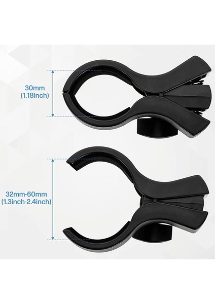 2 Adet Mikrofon Klips Tutucu 5/8 Inç Erkek Ila 3/8 Inç Vidalı Adaptörlü Ayarlanabilir Mikrofon Tutucu Kelepçesi (Yurt Dışından) fırsatları