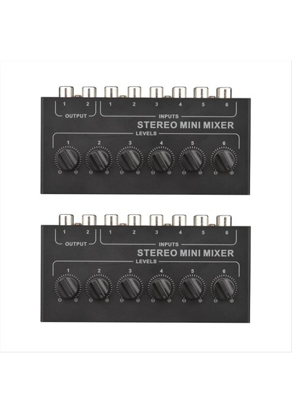 2x CX600 Mini Stereo 6 Kanallı Pasif Mikser Rca Taşınabilir Ses Mikseri 6 In 2 Out Stereo Distribütör Hacim Kontrolü (Yurt Dışından) modelleri