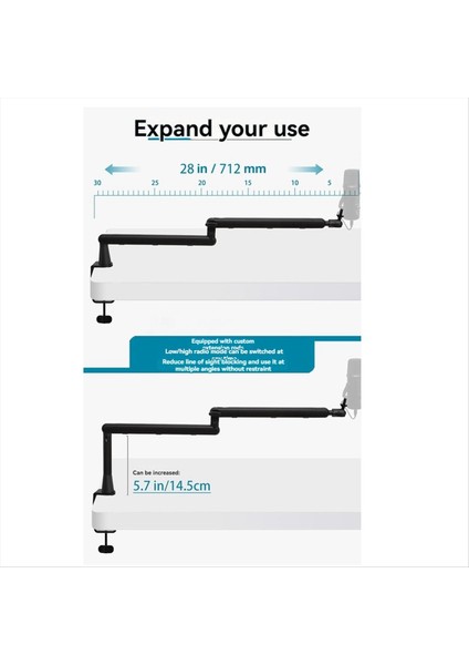 Mikrofon Stand Masası Masa Montajı Kelepçesi ile Ağır Hizmet Boom Kol Bear Ayarlanabilir Mikrofon Stand Masası Masa Mikrofonu Standı (Yurt Dışından) fiyatları
