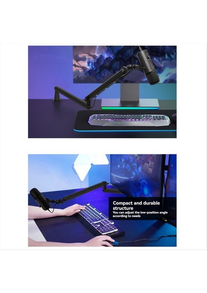 Mikrofon Stand Masası Masa Montajı Kelepçesi ile Ağır Hizmet Boom Kol Bear Ayarlanabilir Mikrofon Stand Masası Masa Mikrofonu Standı (Yurt Dışından) fırsatları