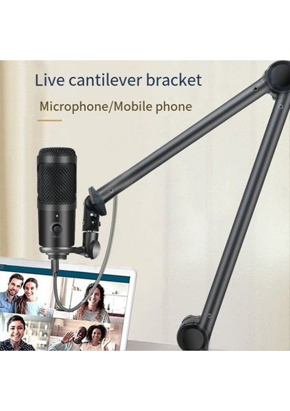 Mikrofon Stand Ayarlanabilir Ağır Süspansiyon Makas Bom Tutucu Mikrofon Braketi USB Kondenser Mikrofon Tutucu (Yurt Dışından) fiyatları