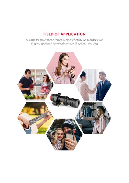Eklenti Mikrofon MIC06 Giriş Cep Telefonu Kaydı Doğrudan Yayın Gürültü Azaltma Kablosuz Mikrofon (Yurt Dışından)