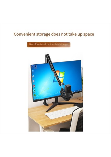 50CM Yükseklik Artışı Model Mikrofon Bom Kolu Masa Podcasting Video Oyunları Radyo ve Stüdyo Audio C Için Stand Standı C (Yurt Dışından) indirimleri