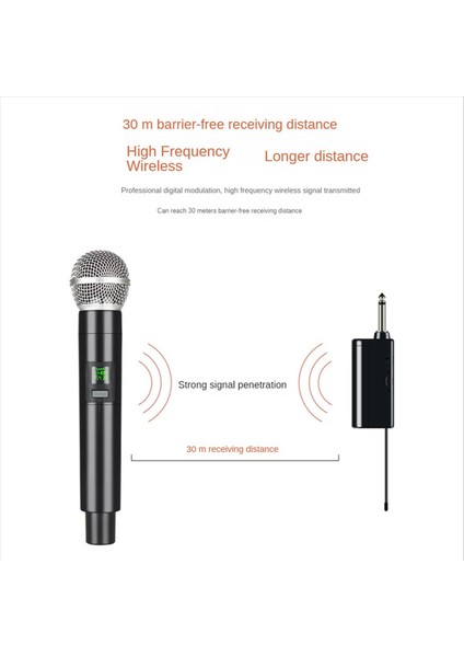 2x Kablosuz Mikrofon Profesyonel Uhf Kayıt Karaoke Handlid 1 Kanal Lityum Pil (Yurt Dışından) modelleri