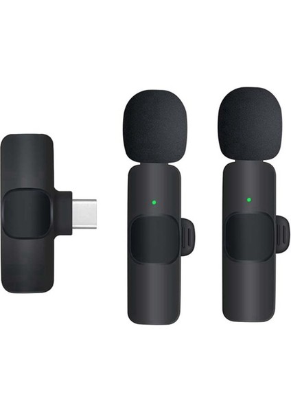 Kablosuz Lavalier Mikrofon Video Kaydı Gürültü Engelleme Mikrofonu Için (Yurt Dışından)