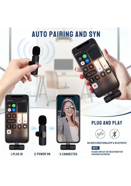 Kablosuz Lavalier Mikrofon Video Kaydı Gürültü Engelleme Mikrofonu Için (Yurt Dışından) fırsatları