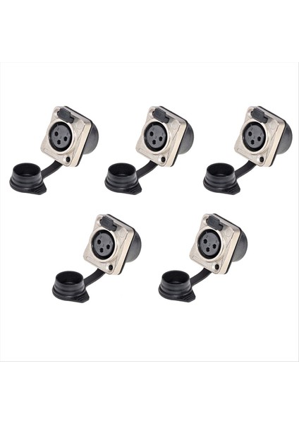 3 Kutuplu 3 Kutuplu Su Geçirmez Erkek ve Dişi Mikrofon Ses Fişi Xlr Dengeli Dişli Xlr Kafa Tutucusu A (Yurt Dışından)