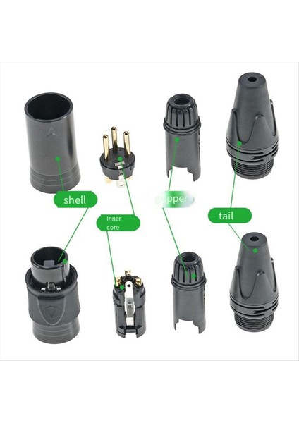 3-Yolcun Su Geçirmez Xlr Mikrofon Ses Fişi Xlr Dengeli Kafa Kadın Iplik Kabuğu C (Yurt Dışından) modelleri