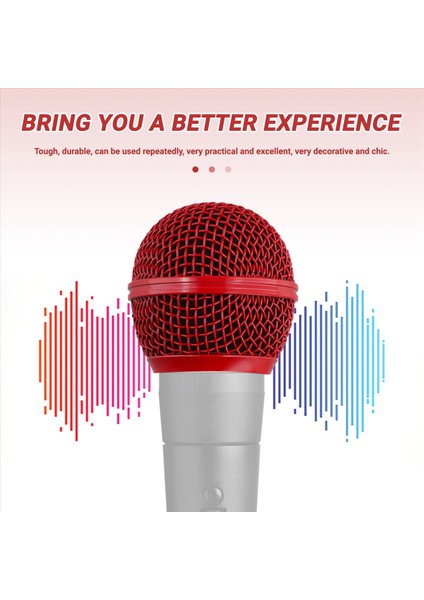 Sparkle Mikrofon Kılıf Kablolu Mikrofonlar Için Kırmızı (Yurt Dışından) indirimleri