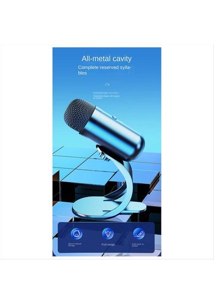 Mikrofon Kayıt Canlı Yayın Mikrofonu Canlı Sahne Kayıt Podcasting Blue Için (Yurt Dışından)