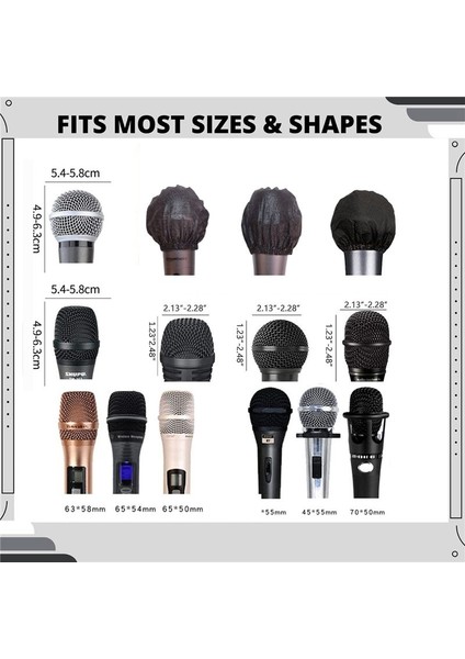 480 Pcs Tek Kullanımlık Mikrofon Kapağı Ktv Kayıt Stüdyosu Karaok (Yurt Dışından) fiyatları