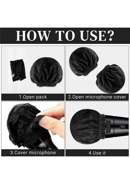 480 Pcs Tek Kullanımlık Mikrofon Kapağı Ktv Kayıt Stüdyosu Karaok (Yurt Dışından) modelleri