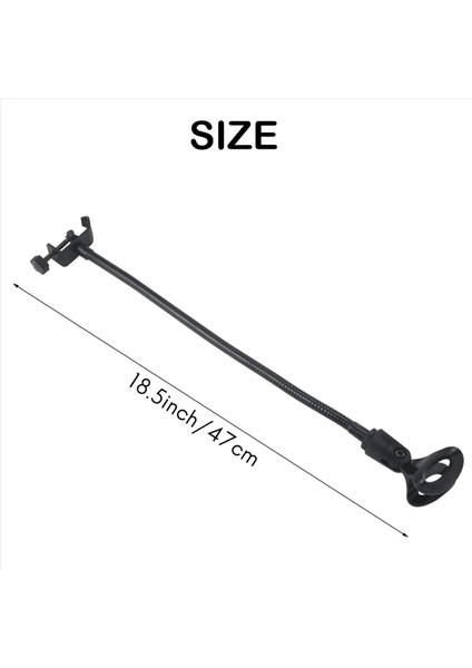 Radyo Yayın Stüdyosu Canlı Yayın Ekipmanları Istasyonlar Için Masa Kelepçesi ile 4x Esnek Gooseeck Mikrofon Standı (Yurt Dışından)