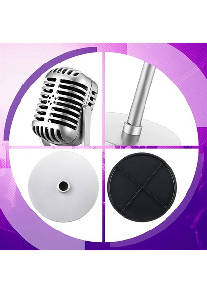 12PCS Retro Mikrofon Props Model Vintage Mikrofon Antika Oyuncak Mikrofon Sahne Masa Dekoru Gümüş (Yurt Dışından) indirimleri