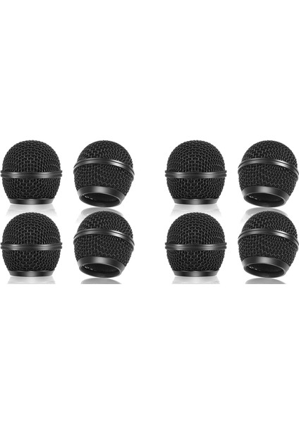8pcs Mic Grille Değiştirme SM58 Kablosuz Mikrofon ve Kablolu Mikoller Için Mesh Mikrofon Izgara Kafası Siyah (Yurt Dışından)