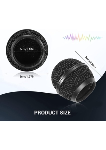 8pcs Mic Grille Değiştirme SM58 Kablosuz Mikrofon ve Kablolu Mikoller Için Mesh Mikrofon Izgara Kafası Siyah (Yurt Dışından) fırsatları