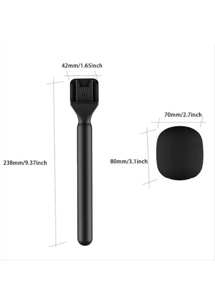 Kablosuz Lavalier Mikrofon Için Ön Cam Köpüklü El Tipi Kablosuz Mikrofon Adaptörü (Yurt Dışından) modelleri