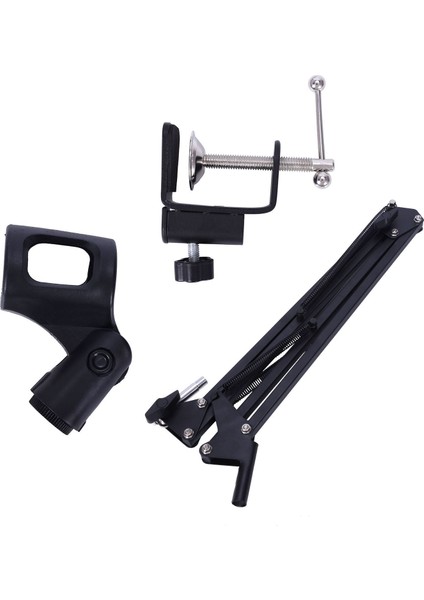 Kondenser Mikrofon Mikrofon Kiti Live Studio Sound Record Mount Boom Stand Black Gümüş (Yurt Dışından) indirimleri