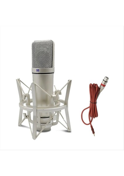 Metal Profesyonel Kondenser Mikrofon Studio Mikrofonu Bilgisayar Oyunları Kayıt Şarkı Söyleme Podcast Ses Kartı (Yurt Dışından) fiyatları
