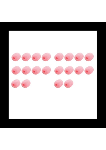 20 Paket Yaka Kulaklık Mikrofon Ön Cam Mikrofon Sünger Köpük Örtü Mini Boyutunda Lavalier Mikrofon Ön Camı Pembesi (Yurt Dışından)