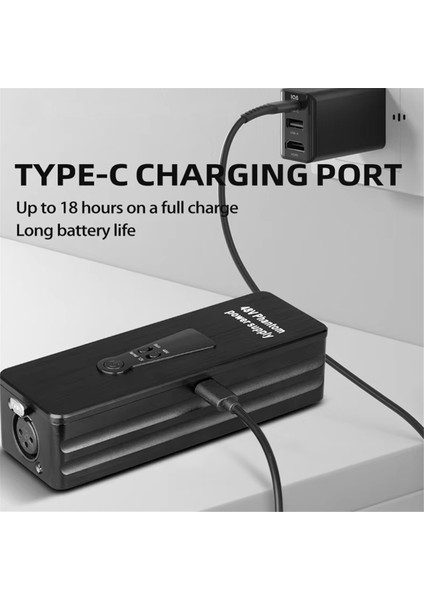 Phantom Güç Kaynağı 48V Mikrofon Amplifikatörü Şansör Mikrofonları Için Şarj Edilebilir Taşınabilir Preamp Record Stüdyosu (Yurt Dışından) modelleri