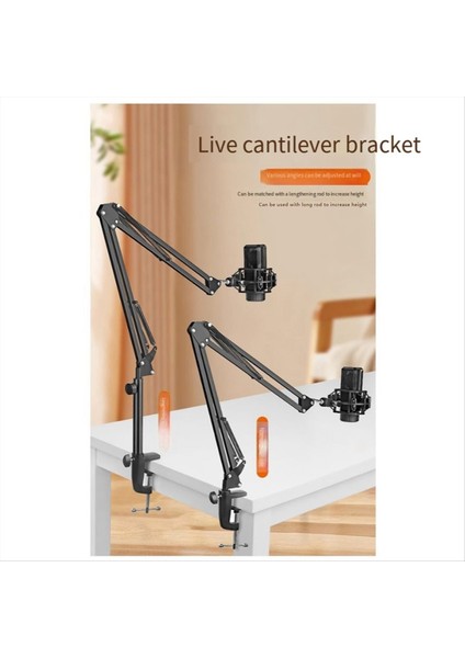 35CM Yükseklik Artış Model Mikrofon Boom Kol Masa Podcasting Video Oyunları Radyo ve Stüdyo Audio Için Stand Standı B (Yurt Dışından) fiyatları